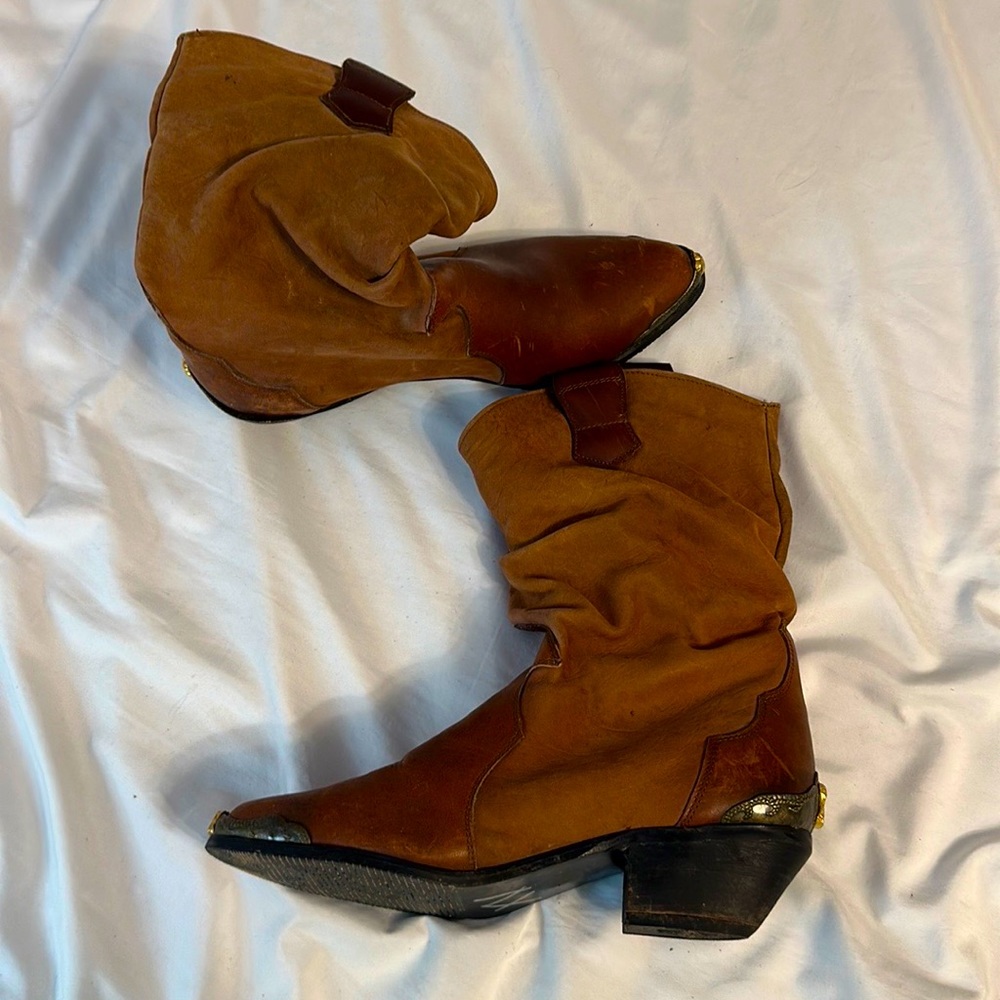 Main Woods Vintage Eagle Cowboy Boots sz:8.5